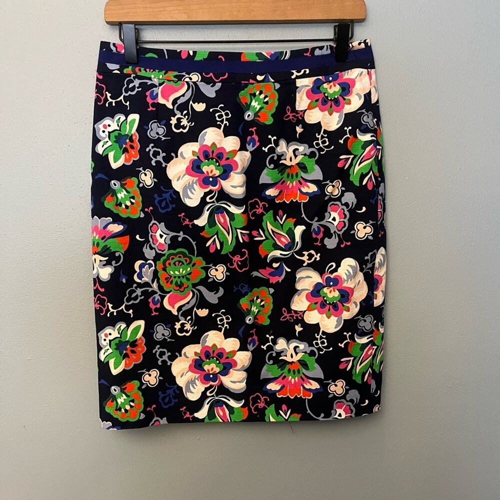 Boden Floral Pencil Skirt